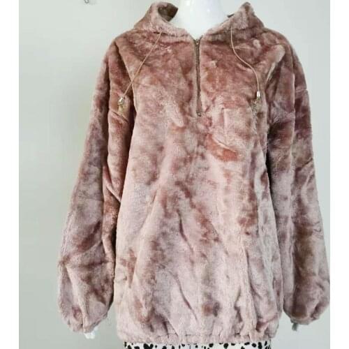 Women thick Hoodies Autumn Winter 2021 velet warm high quality casual Sweatshirts female home clothes pink wine red