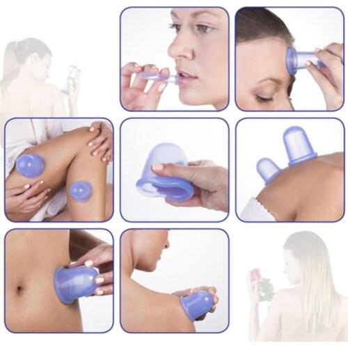 1pc Silicone Body Cupping Family Body Massage Helper Anti Cellulite Vacuum Cupping Cups Health Care Treatment Suction Cup
