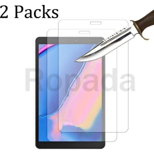 2 Packs for Samsung galaxy tab A 8.0 Tempered glass screen protector 2.5D 9H 0.33 tablet front cover film