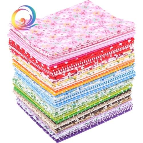 49Pcs/Lot Plain Thin Cotton Fabric Patchwork For DIY Quilting Sewing Fat Quarters Bundle Tissue Telas Tilda Needlework 50cm*50cm