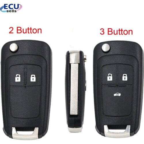 Promotion ! NEW Replacement 2B / 3B Key Shell for OPEL VAUXHALL Insignia Astra Flip Remote Key Case with Logo
