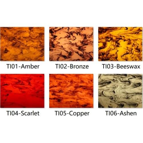 Acrylic (PMMA) Transluscent Inking 3.0mm Sheets for Jewelries, Crafts, Art Works, Decoration - 6 Colors/11 Sizes Available