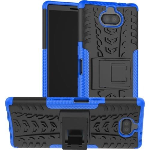 For Sony Xperia 10 plus I3213 I3223 I4213 Case Stand Armor Hybrid Rugged Cover For Sony Xperia 1 XA2 XA1 XA3 Ultra XZ2 Premium
