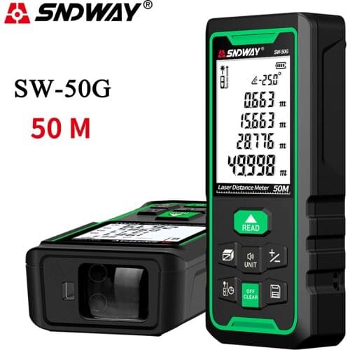 SNDWAY electronic roulette laser rangefinder 40m 50m 70m 100m laser distance meter digital trena lazer measure range finder