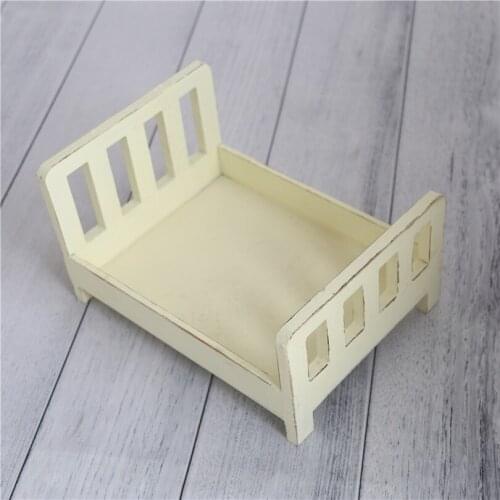 Newborn Natural Wooden Bed Handmade Baby Vintage Bed Newborn Bowl Photography Props