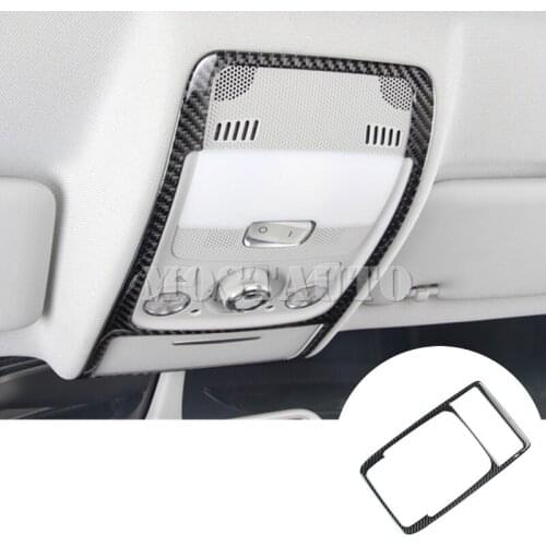 For Audi Q5 8R Carbon Fiber Inner Roof Front Reading Light Trim Cover 2009-2015 1pcs Car Accessories Interior Car Decor Car Trim