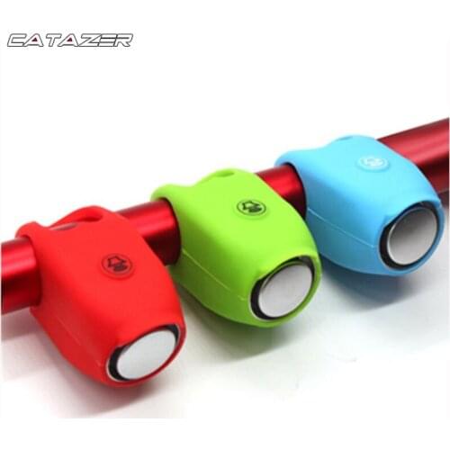Road Cycling Handlebar Bells 120dB Rainproof Horn MBT Mountain Bike Riding Equipment Portable Silicone Bicycle Electronic Bell