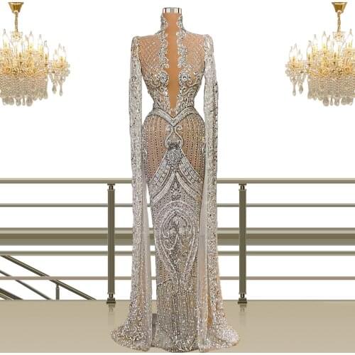 Elegant Long Custom Size Women Dresses Formal Party Gowns Special Occasion Muslim Luxury Arabia Female Clothes Dubai Real Photo