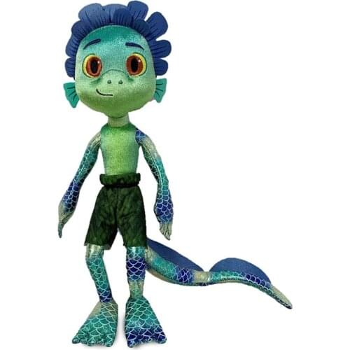 17 Inch Luca Alberto Sea Monster Plush Toy Cartoon Purple Girl Stuffed Toy Soft Plush Figure Doll Birthday Gift for Children