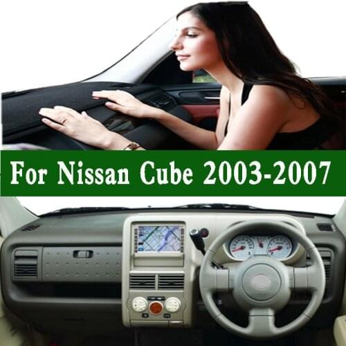 Suede Leather Dashmat Dashboard Cover Pad Dash Mat Carpet for Nissan Cube Z11 2003 2004 2005 2006 2007 Left Right Hand Drive