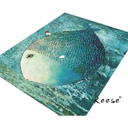 Reese Kidsroom Play Crawling Rugs Sea World Decoration Carpets Of House Anti Slip Bottom Easy Clean Suit For Family With Pets