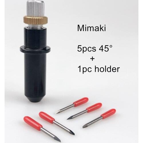5pcs Mimaki Plotter Vinyl Cutter Knife Blades for Mimaki Cutting 45 Degree Milling Carving Tool Holder Blade Holder