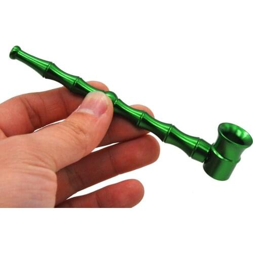 5 colors Smoking Accessories Aluminum Smoke Metal Pipes Portable Tobacco Cigarettes Filter Pipes