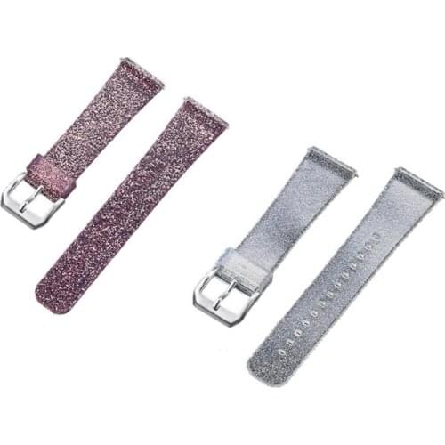 Fashion Glitter Silicone Watch Strap For Fitbit Versa Lite/Versa Watch Band Strap Silicone Glitter Wrist Bracelet Replacement
