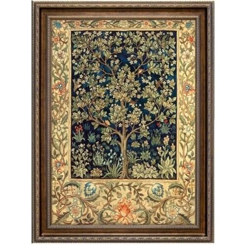 Oneroom New Lucky Tree Scenery Embroidery Needlework Crafts 14CT Unprinted DMC DIY Quality Cross Stitch Kits Handmade Arts Decor