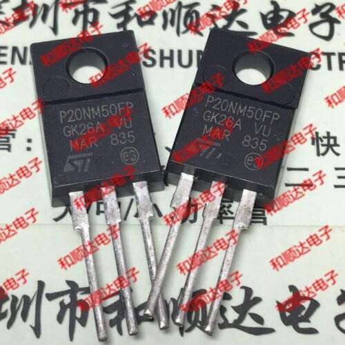 Original New / 5pcs / STP20NM50FP P20NM50FP TO-220F 500V 20A
