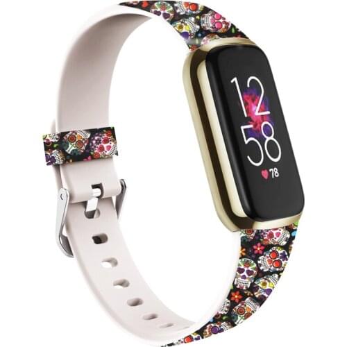 Watchband for Fitbit Luxe Strap Replacement Quick-release Smart Bracelet Silicone Bracelet