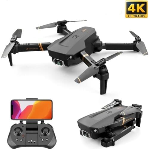 New V4 WIFI FPV Drone WiFi Live Video FPV 4K/1080P HD Wide Angle Camera Foldable Altitude Hold Durable RC Quadcopter