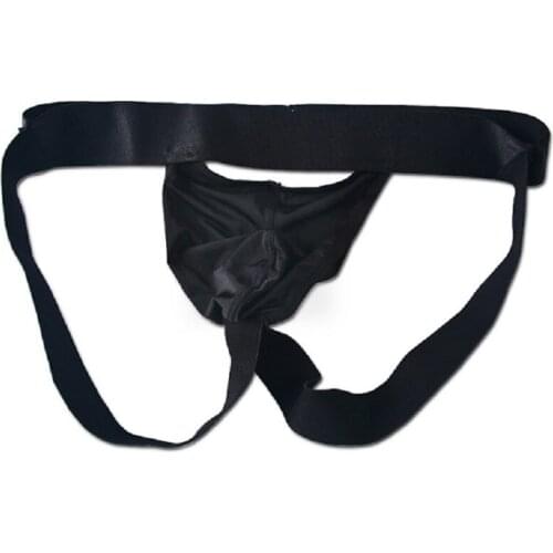 Mens Breathable G-Strings Underwear Interest Erotic Lingerie Jockstrap Crotch Yin Meridians Bag Sexy Slim U Convex Adult Thongs