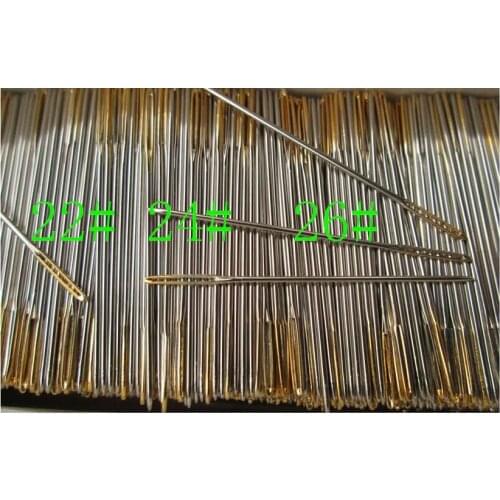 Th 10 pcs/ lot #22 Needles for 9ct fabric canvas cm blunt big eye golden tail cross stitch Craft embroidery DIY