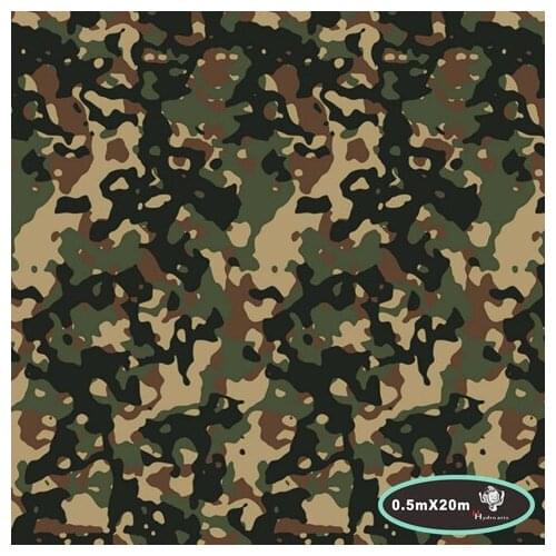 High quality classic camo pattern hydrographic film water transfer printing film 0.5mx20m decoration materials.HFJ056
