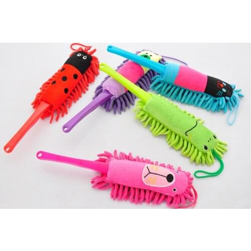 1PC Cute Car Desk Home Cleaning Brush Chenille Cleaner Window Conditioner Furniture Duster Dust Removal Clean Brush Tool OK 0159