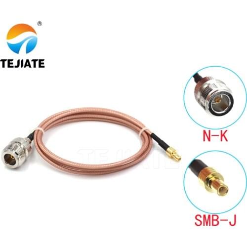 1PCS TEJIATE Adapter Cable N To SMB Type NK Convert SMBJ 8-90CM 1M 1.5M 2M Length Connector RG316 Wire