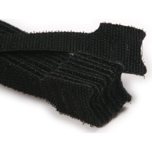 100pcs/lot L200mm*W12mm back to back cable tie velc nylon strap Power Wire Management Magic Tape Sticks