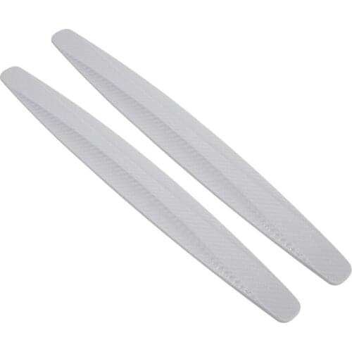 2Pcs Car Bumper Stickers Door Edge Trunk Protector Sticker Strips Grey Car Exterior Stying Mouldings Accessories Universal