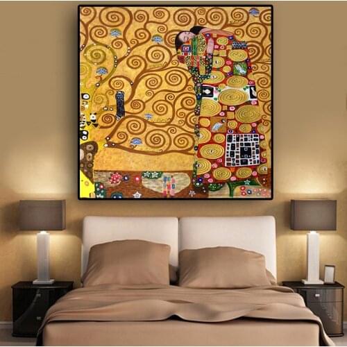 Full Square/Round Drill 5D DIY Diamond Painting "Gustav Klimt Tree of Life" 3d Embroidery Cross Stitch 5D Home Decor Gift FS5212