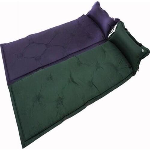 Outdoor Automatic Inflatable Camping Mat 1 Person Cushion Moistureproof Pad Tent Soft Mat