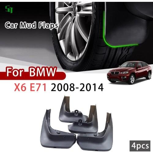 For BMW X6 E71 2008 2009 2010 2011 2012 2013 2014 Mudguard Fender Mud Guard Flaps Splash Flap Mudguards Accessories