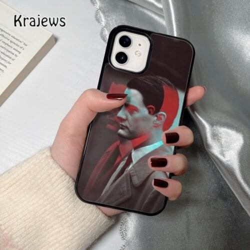 Krajews Twin Peaks Dale Cooper style coque Phone Case for iPhone 12 mini 5 6S 7 8 PLUS X XS XR 11 PRO MAX SE 2020 Cover Shell