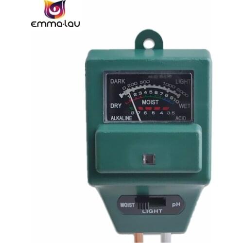 2019 Soil hygrometer 3 in 1 Square Soil Acidity Tester PH Water Moisture Light Test Meter for Garden Plant Flower