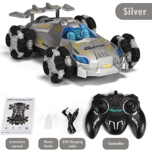 RC Racing Car 2.4G Music and Light Remote Control Drift Spray Stunt Race Cars Toys For Boy Kids