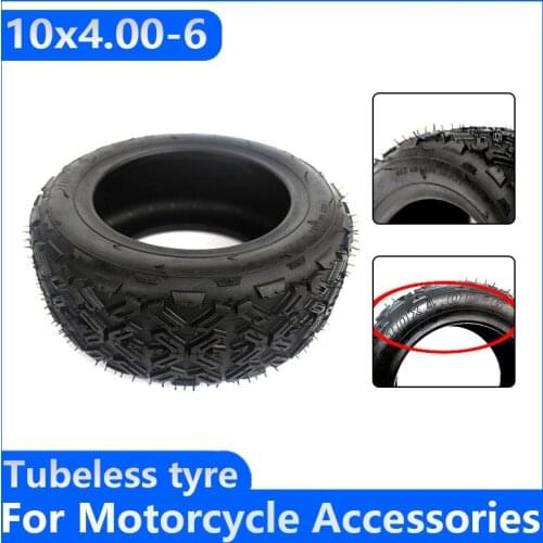 Good Quality 10X4.00-6 Tire Tubeless Vacuum Tyre Fits Harley Electric Citycoco Scooter Go Karts ATV Quad Bike OFF-Road