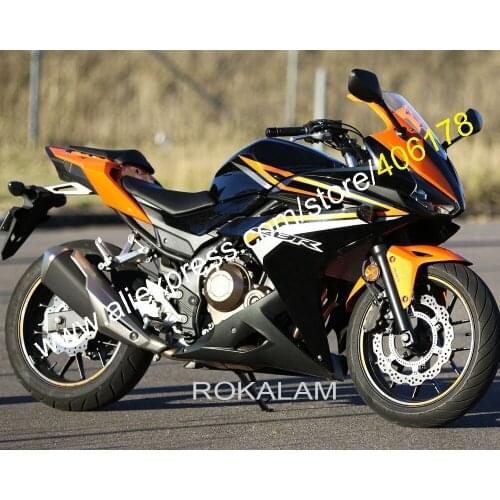 Aftermarket Fairing Kit For Honda CBR500R 2016 2017 2018 CBR 500R 16 17 18 Orange Black Motorcycle Parts (Injection molding)