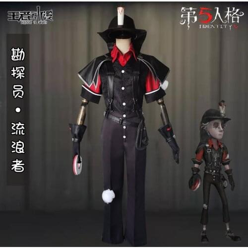 Game Identity V Campbell Cosplay Costume New Survivor Prospector Original Skin Monster Manager Cosplay Halloween Uniforms wigs