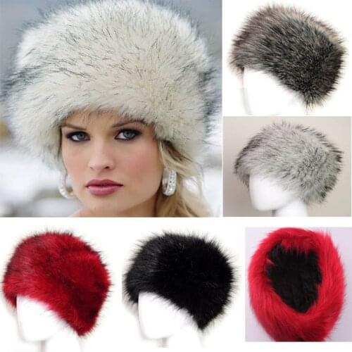 Hot Sale Russian Imitation Fox Fur princess hat Real Fox Fur Hat Women Winter Warm Cap Leather Headdress Mongolia cap