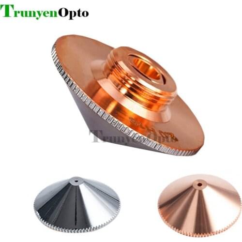 Laser Cutting Nozzle D32mm Cooper Single/Double Laser Nozzle for Raytools Laser Cutting Machine and 5 pieces a kit