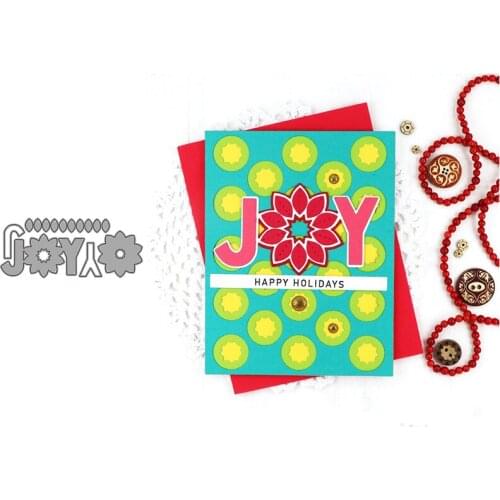 Joy Lace Letter Metal Cutting Dies For Scrapbooking Handmade Tools Mold Cut Stencil New 2021 DIY Card Make Mould Model Craft