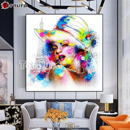 DIY Diamond Painting Modern painting celebrity woman diamond Embroidery Full Square Diamond Cross Stitch Rhinestone Mosaic art
