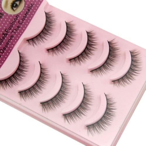 Shellhard 5Paris Fashion Party Eye Lash Natural Long Thick Eyelash Fiber Handmade Makeup Suitable For Party