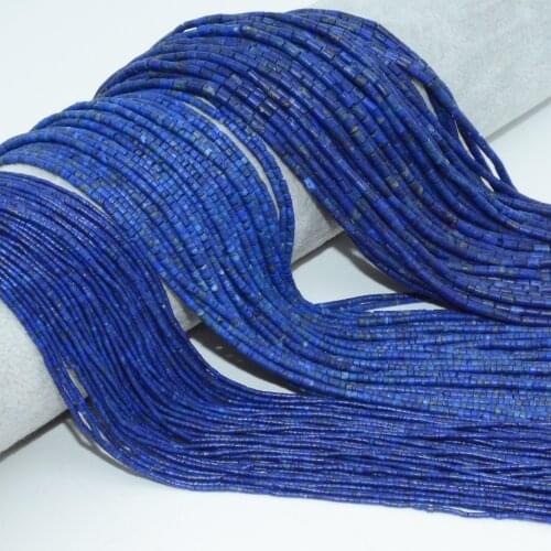 Natural Lapis Lazuli Small Tube Beads 1mm, 2mm, 2x4mm
