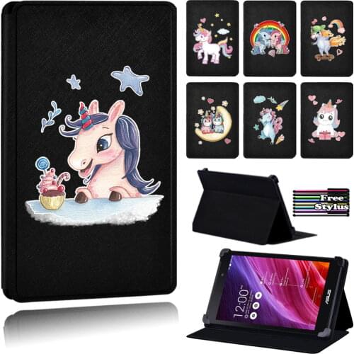 New Flip Unicorn Series Tablet Case for Asus Memo Pad HD 7 ME173X ME173/Memo Pad 7/Memo Pad 8 Me181C/Memo Pad 10 ME102A ME103K