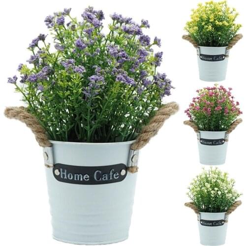 Plastic Artificial Bonsai Tree Artificial Potted Bonsai Artificial Small Trees Table Decor Home Decor Artificial Plants wit Pot