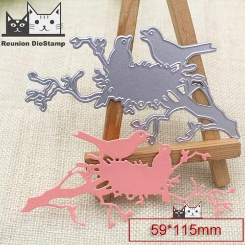 Reunion Couple birds 2020 Metal Cutting Dies DIY Scrapbooking Paper Photo Album Crafts Knife Mould Card Embossing Mold Stencils