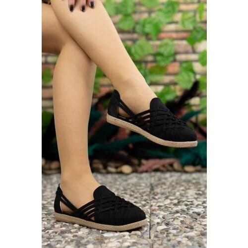 Riccon Women Black Suede Casual Shoes 0012 or01 'Turkish' Quality 2021 Fashion Design Season Comfort Fast Shipping