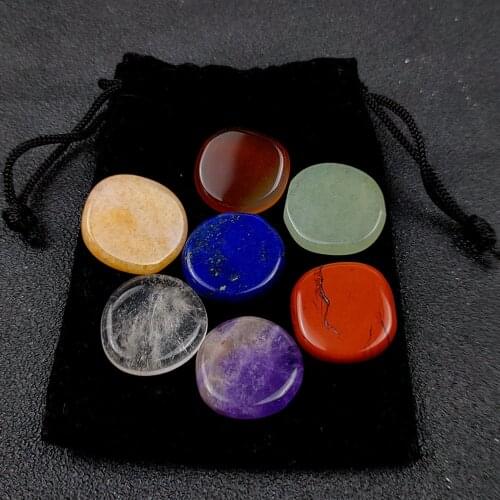 Seven Chakras Stone Jewelry Set Beads Meditative Healing Natural Energy Charms Crystal Yoga Decoration Wholesale Gift
