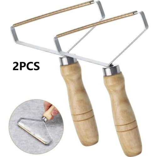 2PCS Portable Manual Lint Remover Fuzz Fabric Shaver Woolen Coat Sweater Clothes Fluff Fabric Shaver Brush Tools Fur Remover